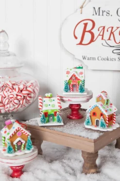 3” Acrylic Light Up Gingerbread House Ornament