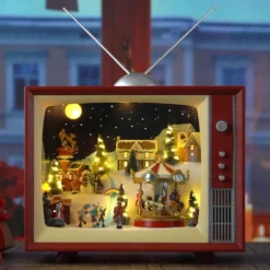 15" Antique Animated TV