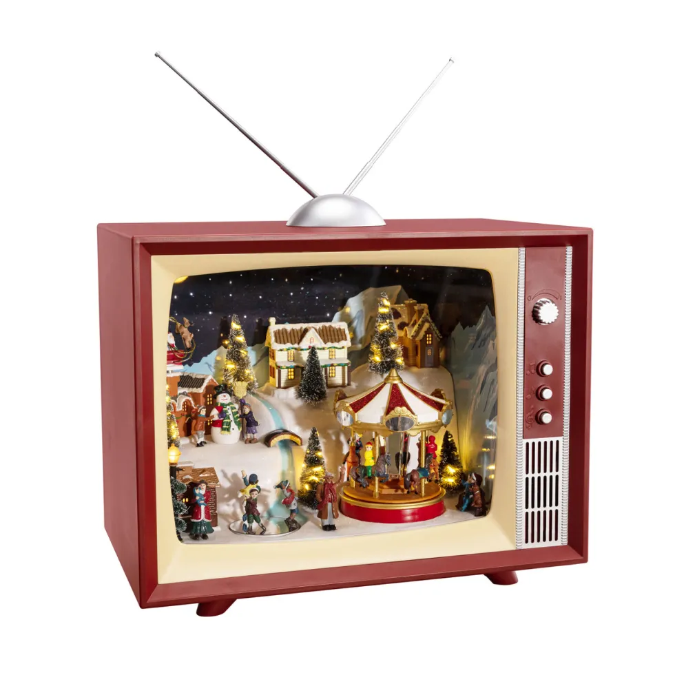 15" Antique Animated TV
