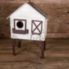 16" Antique Metal Birdhouse