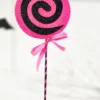 17" Black and Pink Lollipop Pick