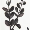 30" Black Glitter Eucalyptus Spray