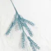 34" Blue Glitter Fern Spray