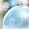 4" Blue Iridescent Ball Ornament