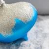 5" Blue Silver Onion Ornament