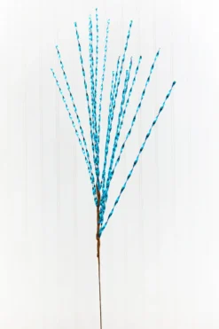 32" Blue Twisted Grass Spray
