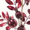 26" Burgundy Metallic Pomegranate Stem