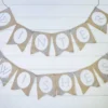 Burlap Winter Wishes Banner - Set of 2