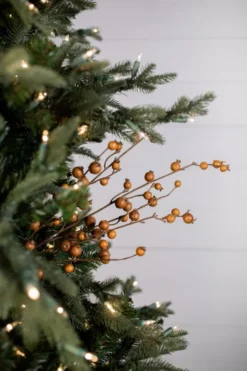 30” Butternut Pomegranate Christmas Spray (Weather Resistant)