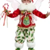 21" Candycane Holly Fairy on Base - Mark Roberts