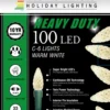 C6 Faceted 100 LED Light Set - Warm White