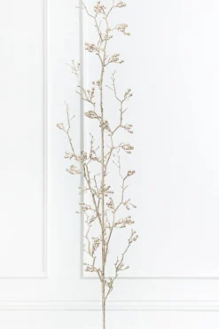 56.5" Champagne Glitter Berry Weeping Spray