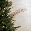 29” Champagne Glitter Sequin Boxwood Berry Spray
