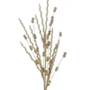 37” Champagne Glitter Sequin Curly Willow Ball Christmas Spray