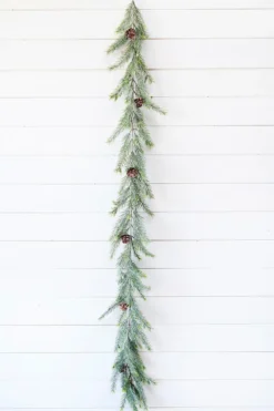 6' Christmas Frosted Arrowhead Garland