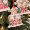 4.5” Clay Dough Holiday Gingerbread House Ornament