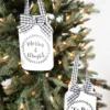 6” Country Mason Jar Ornament