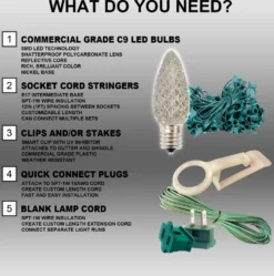 C9 Platinum Elite LED SMD Bulb (25 bulbs/bag) - Faceted, Multi