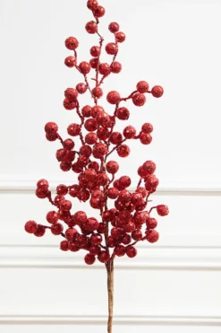 29” Crabapple Spray Glitter - Red