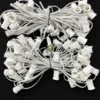C9 Socket Cord White - 100' 12" Spacing