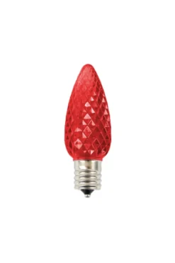 C9 Wonderful LED SMD Bulb (25 bulbs/bag) - Faceted, Red