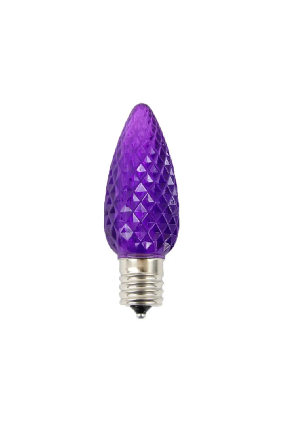 C9 Wonderful LED SMD Bulb (25 bulbs/bag) - Faceted, Purple