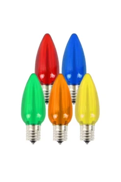 C9 Wonderful LED SMD Bulb (25 bulbs/bag) - Smooth, Multi