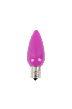 C9 Wonderful LED SMD Bulb (25 bulbs/bag) - Frosted, Pink