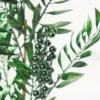 30" Dark Green Metallic Pepperberry Stem