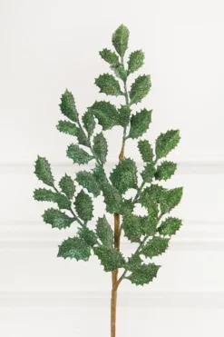 23" Dark Green Shimmer Metallic Holly