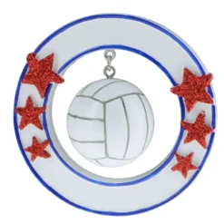 3D Volleyball Personalizable Ornament