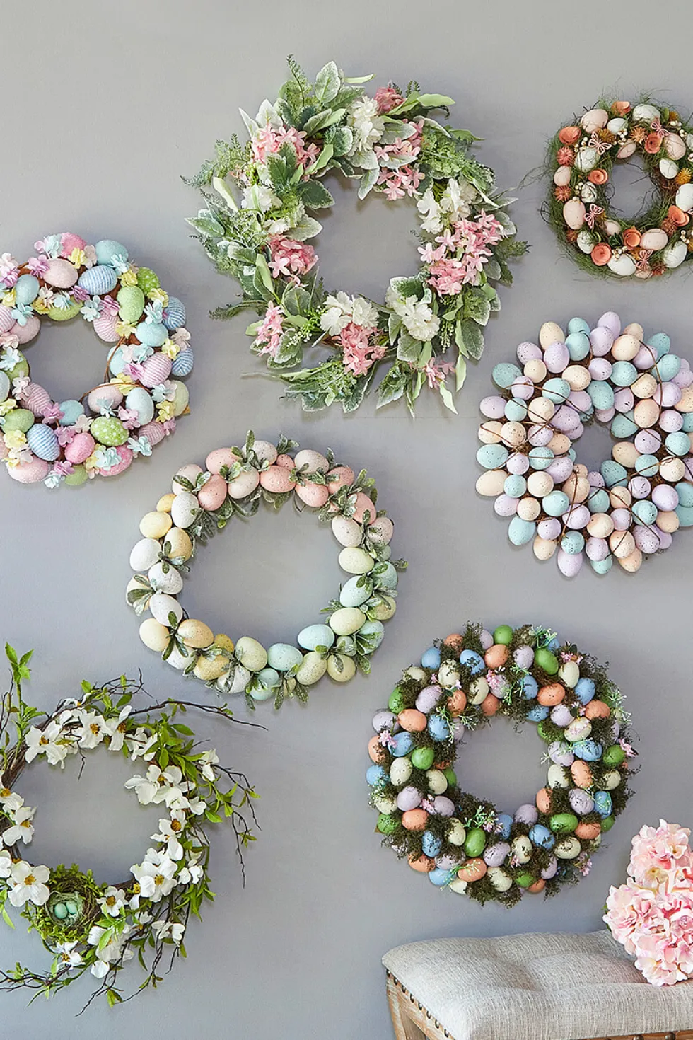17.75" Easter Egg Wreath