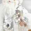 20" Fabric Winter Santa With Jewel Staff