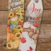 23.5” Fall/Holiday Double-Sided Wall Decor