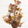 28" Fall Leaves and Pinecone Spray