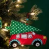 4.5" Felt Car Christmas Ornaments