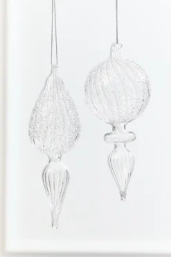7.5" - 8" Finial Glass Ornament