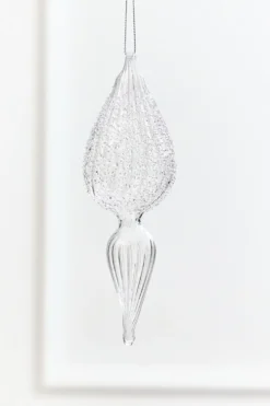 7.5" - 8" Finial Glass Ornament