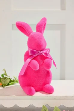 11" Flocked Easter Bunny