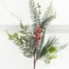 32" Flocked Fern Spray