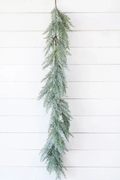 4' Frosted Cedar Garland