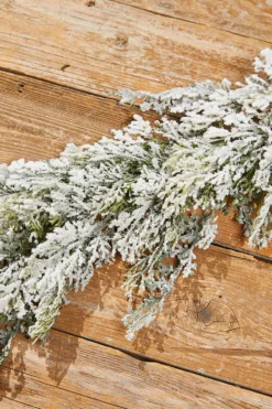 48” Frosted Cedar Garland