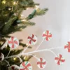 26” Frosted Peppermint Candy Spray