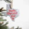 4” Galvanized Metal Texas Ornament