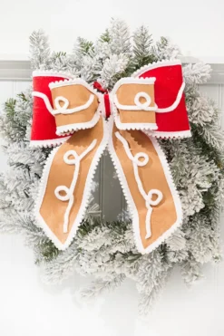 12" Gingerbread Bow