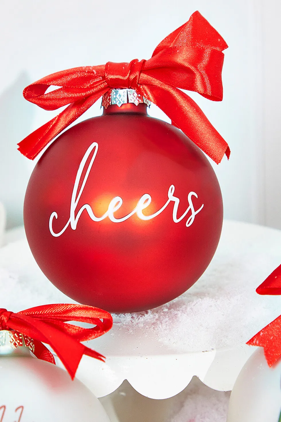 4" Glass Christmas Ornament
