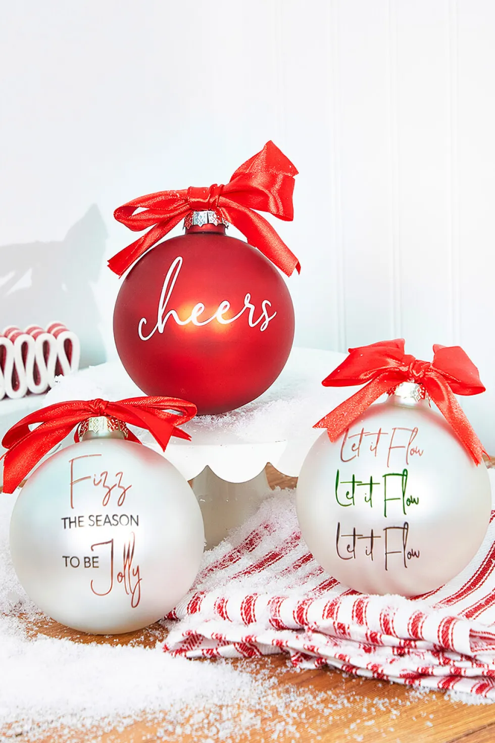 4" Glass Christmas Ornament