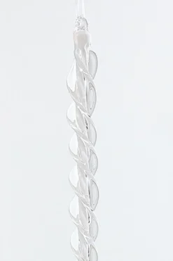 16.5" Glass Icicle Ornament