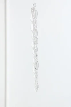 12.5" Glass Icicle Ornament