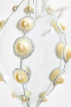 4" Glass Pearl Ornament